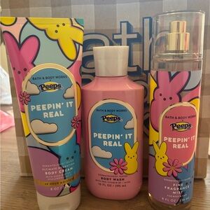 Bath & Body Works Peepin' It Real Kids Set - Pink and Blue